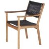 Zahradní židle a křeslo Barlow Tyrie Teakové jídelní křeslo Monterey, 63 x 63 x 86 cm, výplet lanko chalk