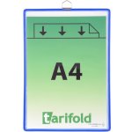 TARIFOLD Závěsná kapsa s očkem A4 na výšku modrá 5 ks – Sleviste.cz