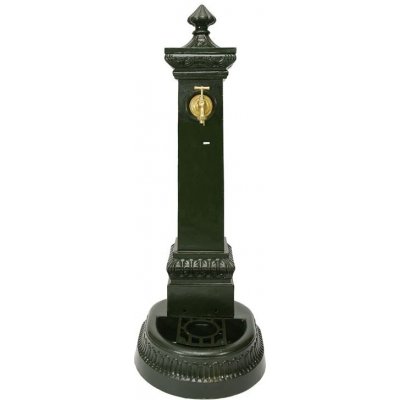 Zahradní umyvadlo litinové s kohoutkem - zlatá patina – Zboží Dáma