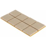 Walteco Filcové podložky 25x25mm, samolepicí, béžové, 8 ks , 85219 – Sleviste.cz