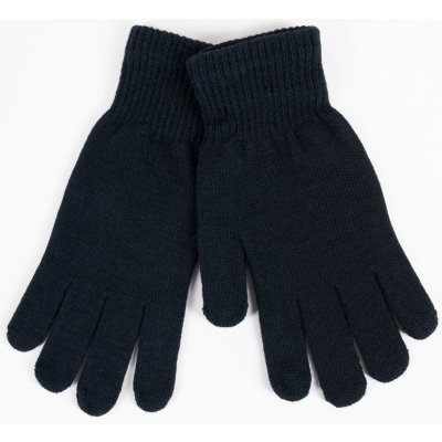 Yoclub pánské klasické pletené rukavice RED-MAG3F-3450-002 black – Zboží Mobilmania