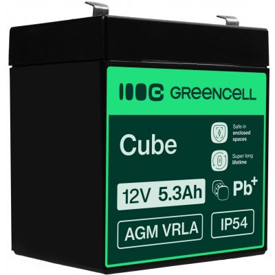 Green Cell 12V 5,3Ah AGM45 – Zbozi.Blesk.cz
