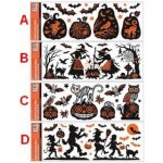 Anděl Přerov s.r.o Okenní fólie s glitry Halloween 59x21 cm – Hledejceny.cz