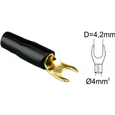 ACV kabelová vidlička 4qmm black – Hledejceny.cz