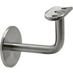 Držák madla na stěnu na trubku ø 42,4 mm bez děr, zadní vnitřní závit M8, broušená nerez K320 / AISI304 – Sleviste.cz