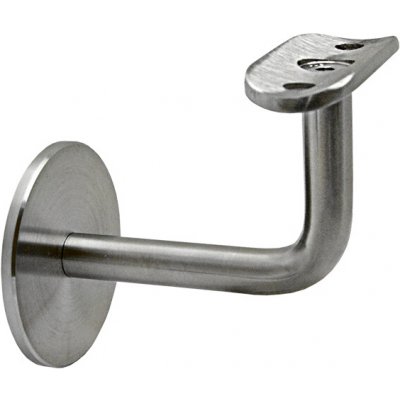 Držák madla na stěnu na trubku ø 42,4 mm bez děr, zadní vnitřní závit M8, broušená nerez K320 / AISI304 – Sleviste.cz