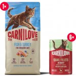 CARNILOVE TRUE FRESH CAT DRY FISH & TURKEY FOR STERILISED ADULT ALL BREEDS 6 kg – Hledejceny.cz