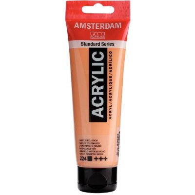 Amsterdam akrylová barva 120 ml 224 neapolská žluto červená – Hledejceny.cz
