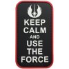 Nášivka WARAGOD Keep Calm and Use the Force PVC nášivka