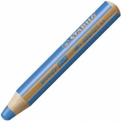 Stabilo Pastelka STABILO woody 3 v 1 barvička vodovka voskovka modrá 445847 – Hledejceny.cz