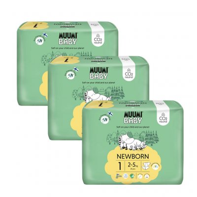 Muumi Baby 1 Newborn 2-5 kg eko 75 ks