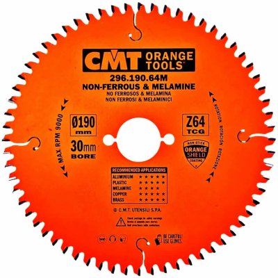 CMT Pilový kotouč na lamino, plast a neželezné kovy D190x2,8 d30 Z64 HM – Zboží Dáma