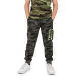 Chlapecké maskáčové tepláky ARMY PRO dětI Maskáč se zeleným nápisem – Zboží Dáma