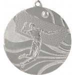 Designová kovová medaile Volejbal Stříbro 5 cm – Zboží Dáma