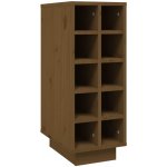 vidaXL Skříňka na víno medově hnědá 23 x 34 x 61 cm masivní borovice – HobbyKompas.cz
