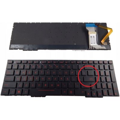 Klávesnice Asus ROG GL553VW GL553VD ZX553VD FX53VW FX53VE FX753VE FX53VD FX553VD FX753VD LED – Zboží Mobilmania