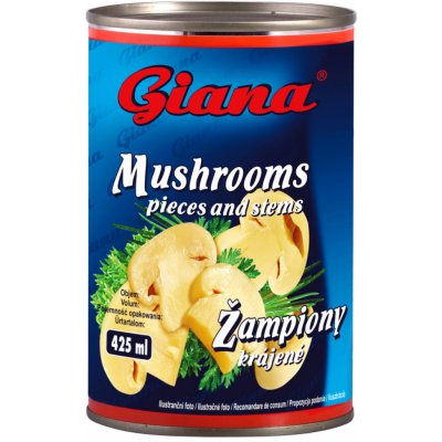 Giana žampiony krájené 425 ml – Zbozi.Blesk.cz