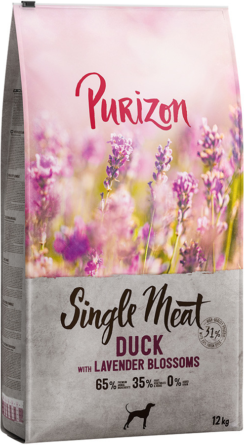 Purizon Single Meat Adult kachna s jablky a levandulí bez obilovin 2 x 12 kg