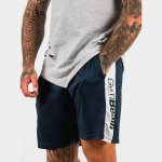 GymBeam šortky Vertical Navy – Zboží Dáma