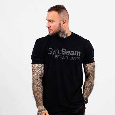 Gymbeam tričko Beyond Limits Black černá – Zboží Mobilmania