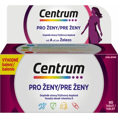 Centrum multivitamín pro ženy 60+30 tablet – Zbozi.Blesk.cz