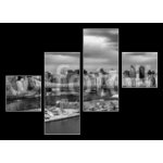 Obraz 4D čtyřdílný - 120 x 90 cm - New York Cityscape Panoráma města New York – Zboží Mobilmania