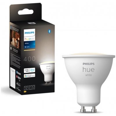 Hue White LED žárovka GU10 4,2W 400lm 2700K CRI80 IP20 – Hledejceny.cz