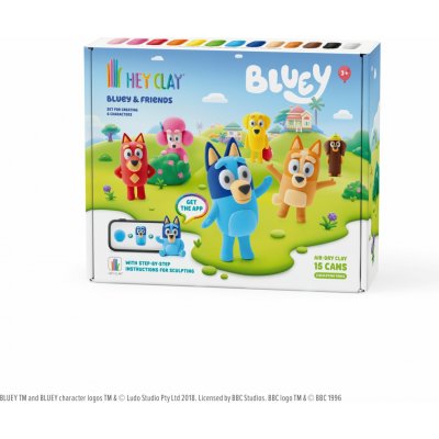 Toys Hey Clay TM Sada Bluey s příslušenstvím – Zboží Mobilmania