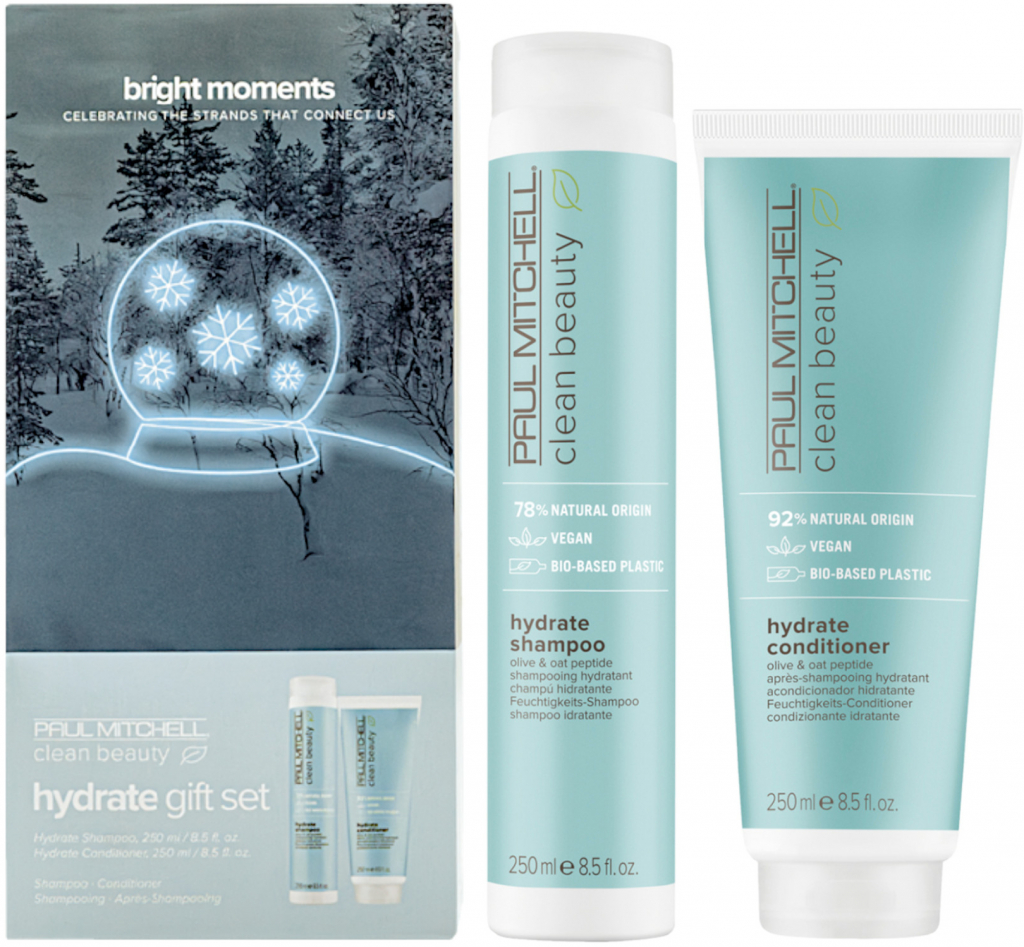 Paul Mitchell Jarní Duo Clean Beauty Hydrate Shampoo 250 ml + Conditioner 250 ml dárková sada