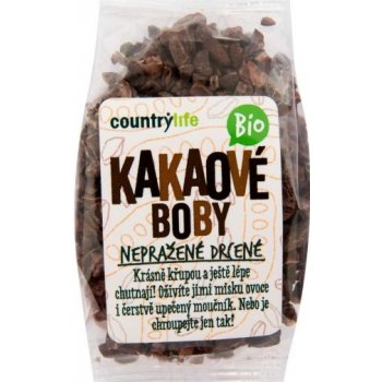 Country Life Kakaové boby nepražené drcené 100 g