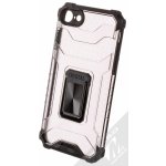 Pouzdro 1Mcz Crystal Ring odolné ochranné s držákem na prst, stojánkem a podporující magnetické držáky Apple iPhone 7, iPhone 8, iPhone SE 2020, iPhone SE 2022 černé – Zboží Živě