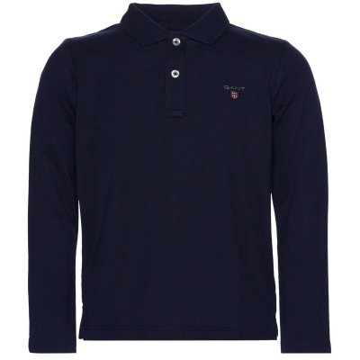 GANT POLOKOŠILE D1. THE ORIGINAL PIQUE LS RUGGER modrá