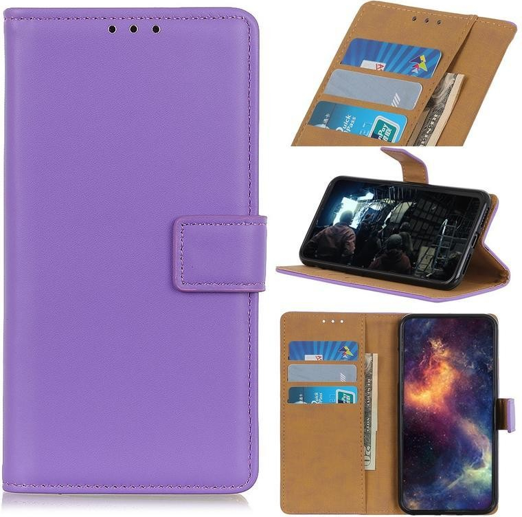 Pouzdro Stand PU kožené peněženkové Honor 9X Lite - fialové