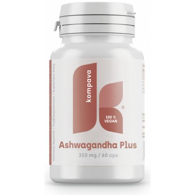 KOMPAVA Ashwagandha plus 350 mg 60 kapslí – Hledejceny.cz