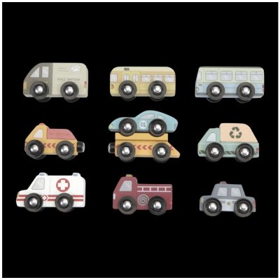 Little Dutch Vláčkodráha - Set autíček – Sleviste.cz