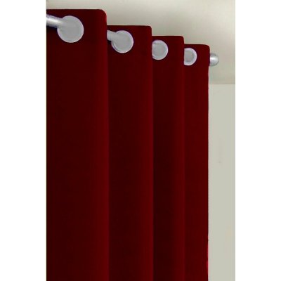 Výprodej Dekorační látky, Blackout UNI tmavě bordová, 150 cm 150 x 210 cm – Hledejceny.cz
