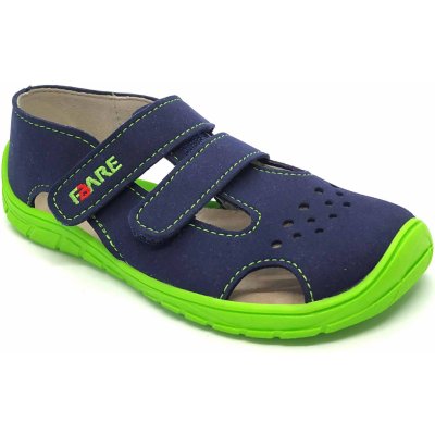 Fare Bare A5262201 sandály textilní modrozelene – Zboží Dáma