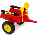 andos Dvoukolový vlek za dětský traktor, střední, červený – Sleviste.cz