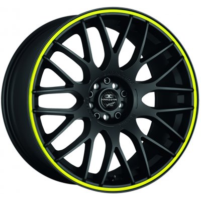 Barracuda KARIZZMA 8x18 5x110 ET38 black trim yellow – Sleviste.cz