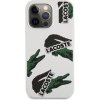 Pouzdro a kryt na mobilní telefon Apple Pouzdro Lacoste Liquid Silicone Allover Pattern iPhone 13 Pro bílé