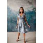 Těhotenské kojící šaty s krátkým rukávem Two Ways Midi Dress Eucalyptus – Zboží Dáma