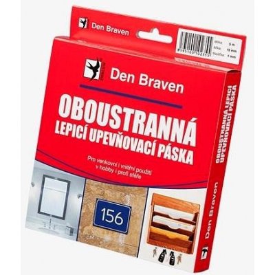 Den Braven Oboustranně lepící upev. Páska 15x1mmx5m RL v krabičce – Hledejceny.cz