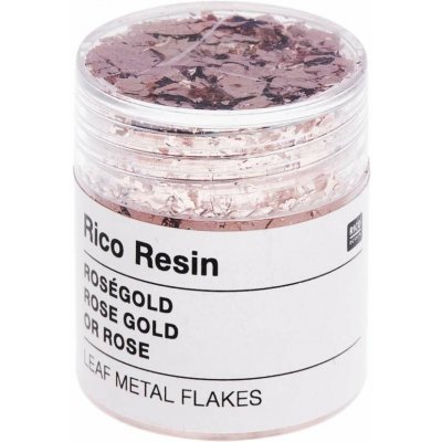 Rico Design GmbH & Co.KG Rico Design Metalické vločky do pryskyřice - růžové zlato – Zboží Dáma