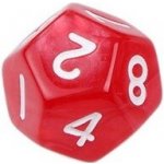 TLAMA games Hrací kostka dvanáctistěnná perleťová Barva: červená – Zboží Živě