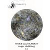 Výroba nástrahy Tommi-Fly HARE & RABBIT SUPER DUBBING black tyrkys