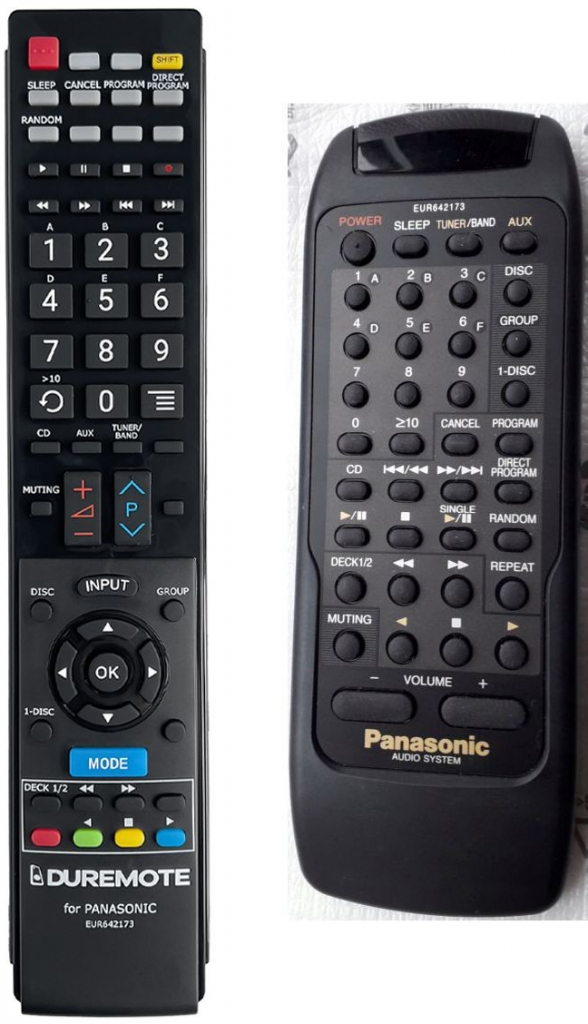 Dálkový ovladač General Panasonic EUR642173