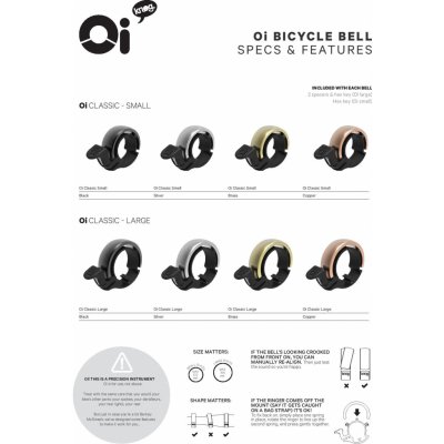 Knog Oi Bell Classic Malý Stříbrná – Zboží Mobilmania