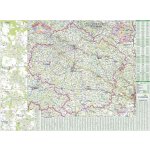 ZES Kraj Vysočina - nástěnná mapa 130 x 97 cm Varianta: bez rámu v tubusu, Provedení: laminovaná mapa v lištách – Hledejceny.cz