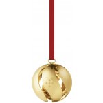 Georg Jensen Pozlacená vánoční ozdoba Ball 2025 sběratelská edice, zlatá barva, kov – Zboží Dáma