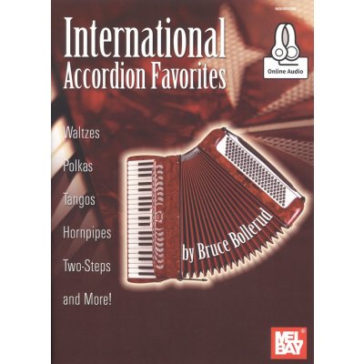 Bruce Bollerud International Accordion Favorites noty na akordeon + audio – Zboží Mobilmania